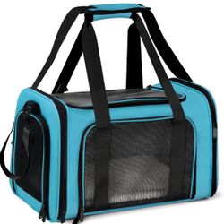 Pet Carrier for Small Medium Cats Puppies up to 15 Lbs, Airline Approved Small Dog Travel Puppy Carrier Soft