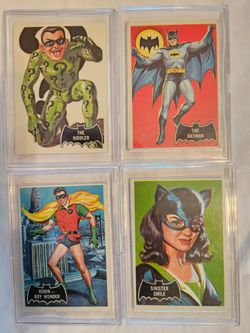 1966 Topps Batman Trading Cards Black flag Lot of 55