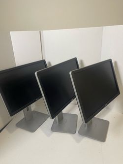 Lot of 3 Dell P2014Ht 19" Widescreen LED Monitors