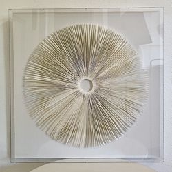 Acrylic Framed Circles Paper Shadowbox Wall Art 23.5”