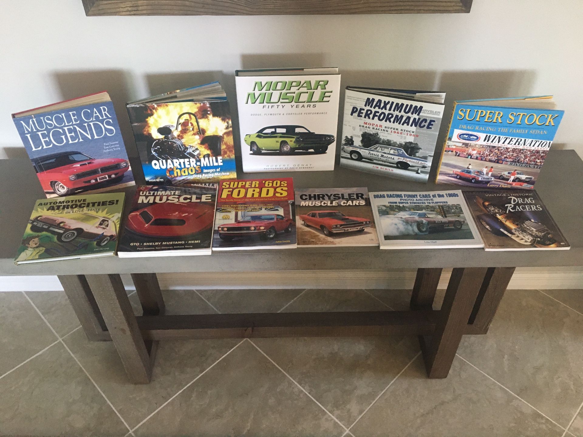 11 Assorted Muscle Car & Drag Racing Books