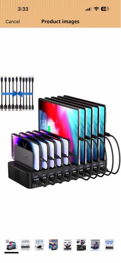 20-Port 270W Charging Station for Multiple Devices