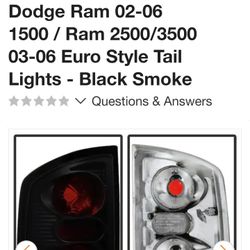03-06 Ram 1500 Spyder Rear Tail Lights 