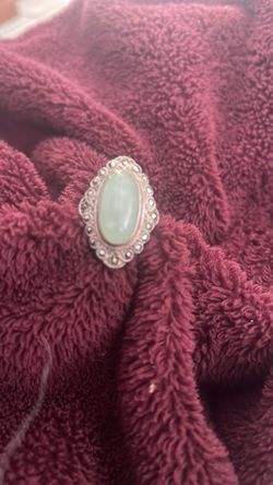 Silver Ring Jade stone