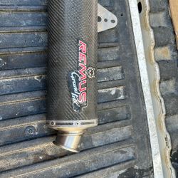 Remus Grand Prix Hi Mount Exhaust Carbon Muffler Pipe