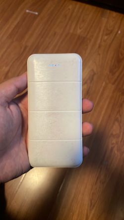 White portable charger