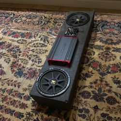 Kicker Speaker’sbox With Amp 