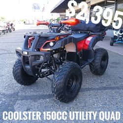 Coolster 150cc full size utility ATV $2,395 cash price list taxes and fees
