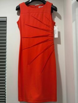 Calvin Klein women's orange dress