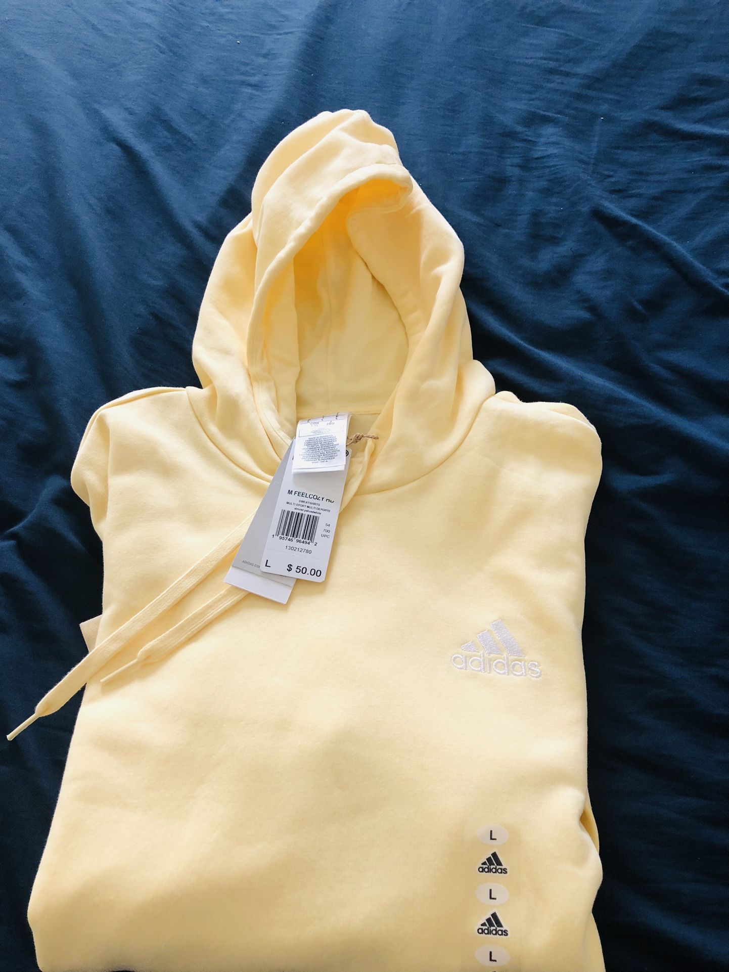 NWT adidas Men's Essentials Fleece Hoodie.