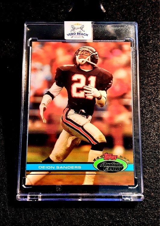 Deion Sanders 1991 Topps Stadium Club ATLANTA FALCONS NFL HOF 