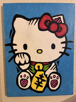 Hello kitty painting