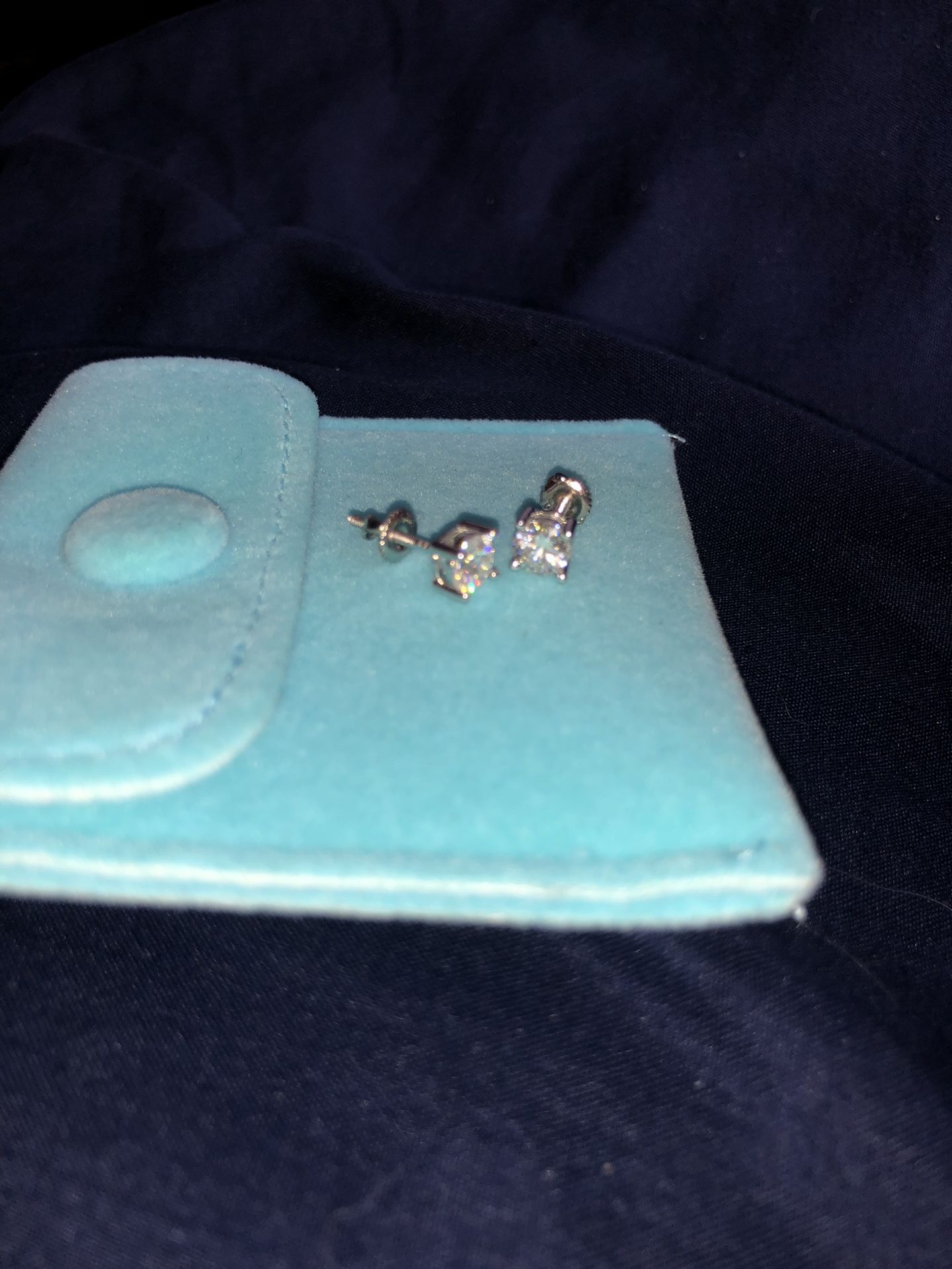 Silver Moissanite Earrings