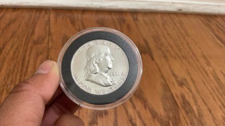 1961 90% silver proof  Benjamin franklin half dollar