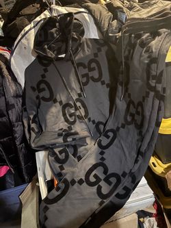 Gucci GG Print Hoodie Sweatshirt and pants set