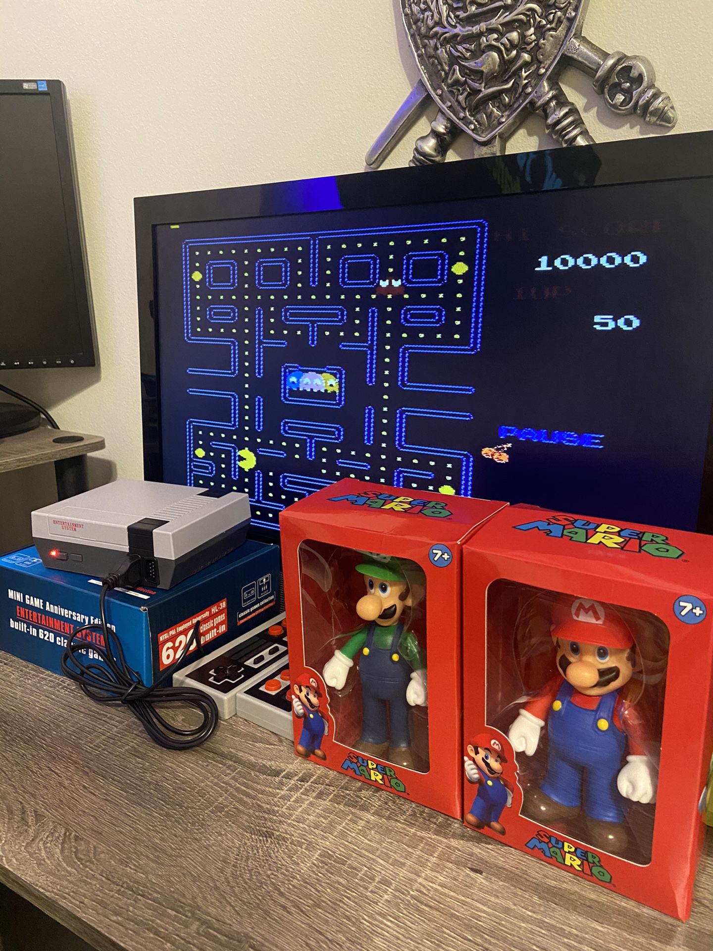 Retro mini Nintendo Ness built in 620 Games classic Arcade games 🕹 + MARIO AND LUIGI FIGURE ✅✅ SHIPPING AVAILABLE🚚