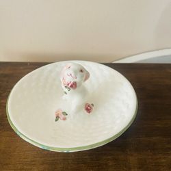 Avon Ceramic Rabbit Trinket 
