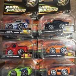 Jada Fast Furious 25 years Small Blocks Set Of 6 Supra Skyline Adjustable Camber