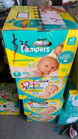 Pampers swaddlers size 1, 198 count