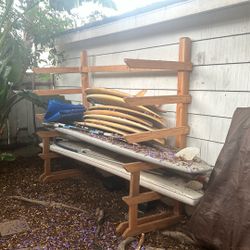 Used Surfboards, Paddle Board, Windsurfing Board, Surfboard/standup Paddleboard Rack
