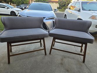 2 High Benches  , Upholstered