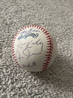 NY Yankees autographed baseball