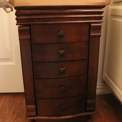 Vintage Jewelry Cabinet Armoire