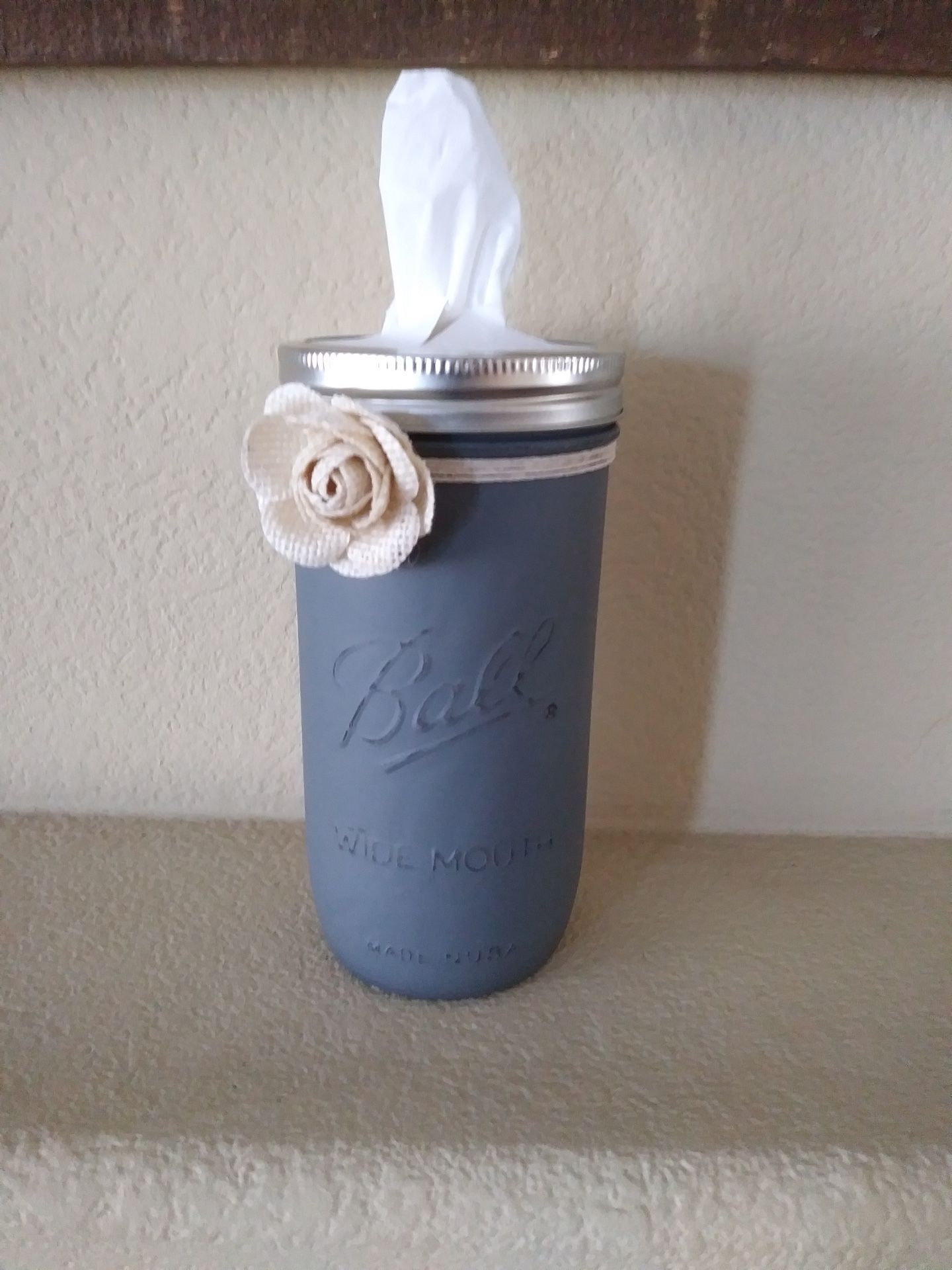 Kleenex Mason Jars