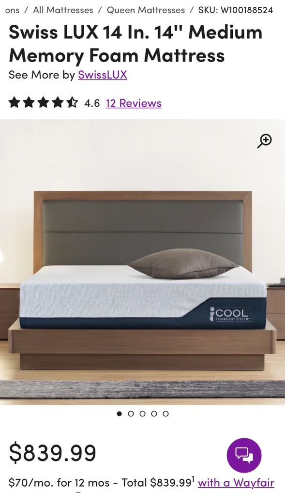 Mattress/colchon King Swiss Lux