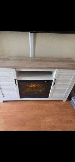 Tv console/ fireplace