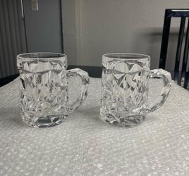 Tiffany & Co. Crystal Rock cut mugs