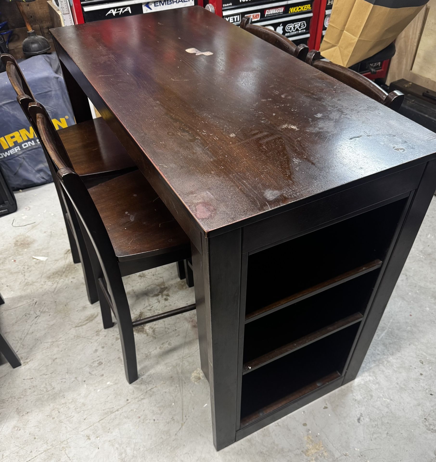 High Table and Chairs