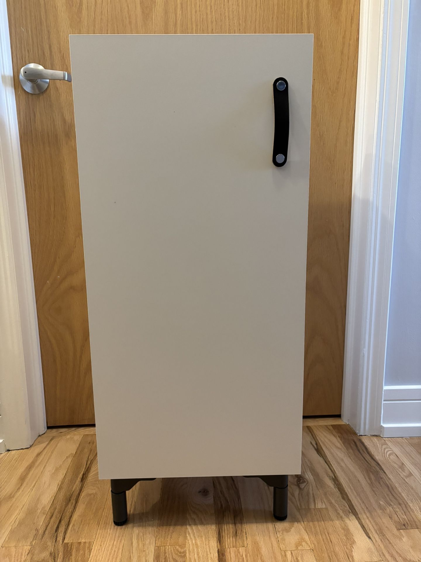 White Storage Cabinet Book Shelf - 15”w