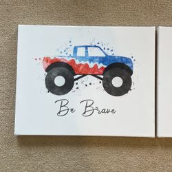 Car, Truck, Tractor Kid art