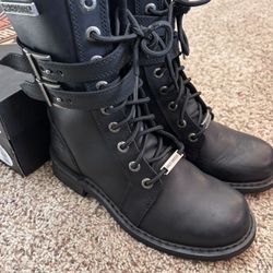 Harley Davidson Women’s Leather Boots Size 8