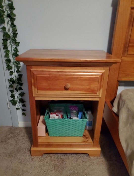 2 Chestnut Wood End Tables