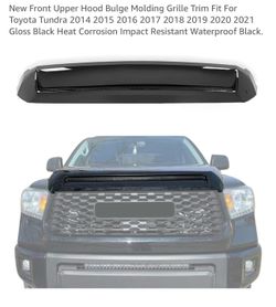 Silscvtt Front Bumper Grille GLOSS black Replacement for Toyota Tundra 2014-2020