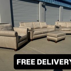 FREE DELIVERY || Pottery Barn Sofa/Loveseat/Single Seat/Ottoman Matching Set