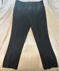 Van Heusen Flex Men’s Slim Fit Dress Pants (36x30) - Navy Blue & Gray