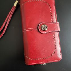 ❤️ Red Wristlet Wallet – Charm Infinite ❤️