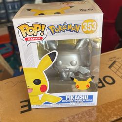 Funko Pop Pikachu Silver Limited Edition