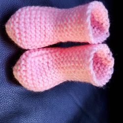 Baby Socks Hand Knitting  Foot Warmers Size  0  -9month 