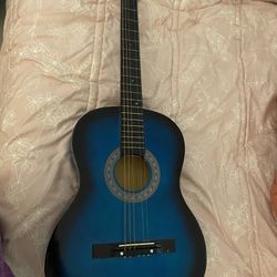 Acoustic Blue Guitar