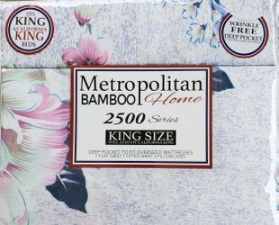 Metropolitan Bamboo 2500 Series King Size 4pc Sheet Set