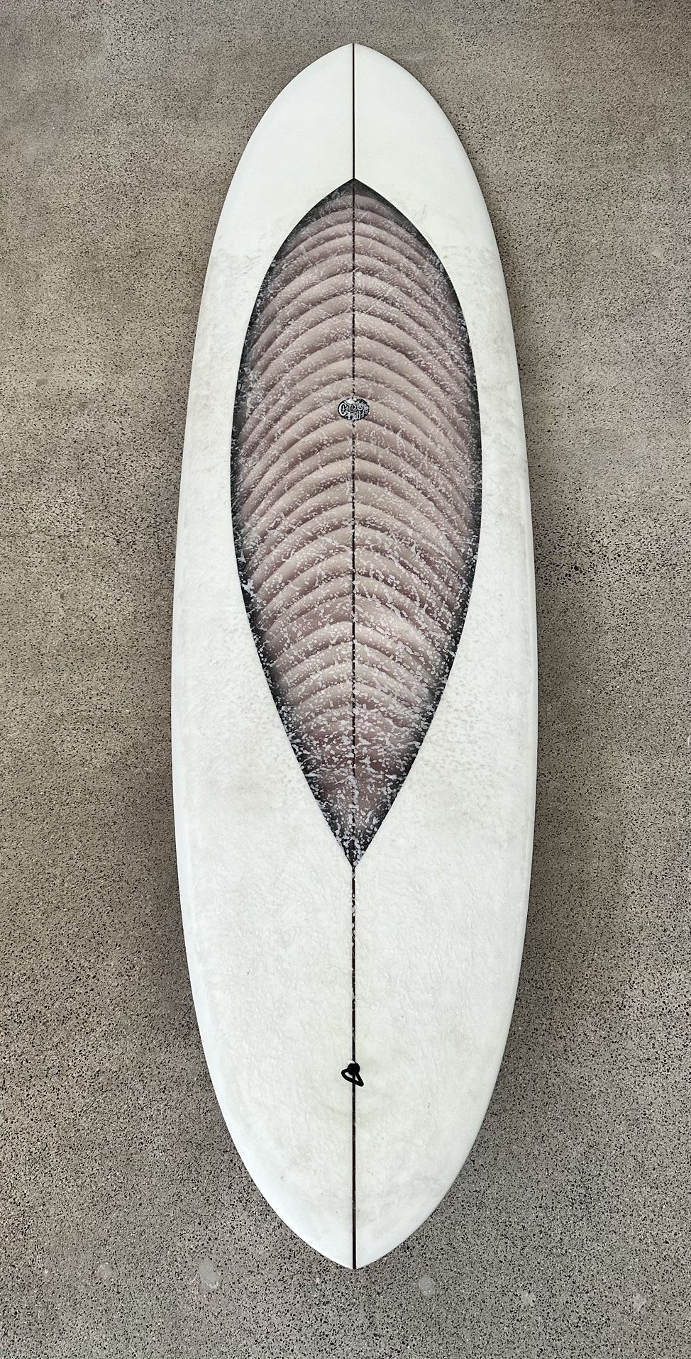 7’4” Chocolate Fish / Eric Christenson Surfboard Mid length