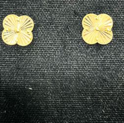 14KT Clover Earrings