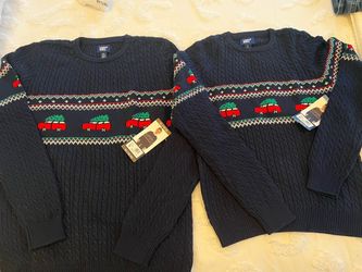 Two Lands’ End Holiday Christmas Boys Sweaters