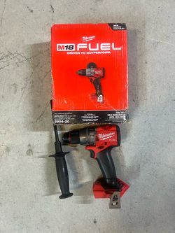 New Milwaukee M18 FUEL 18V Lithium-Ion Brushless Cordless 1/2 in. Hammer Drill/Driver (Battery Not Included)