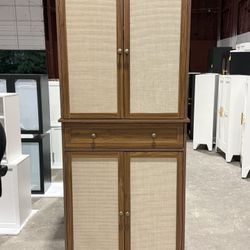 72" Kitchen Pantry Cabinet, Tall Pantry Storage Cabinet with 4 Doors and 4 Adjustable Shelves, Large Central Drawer, Pantry Cupboard Cabinet for Kitch
