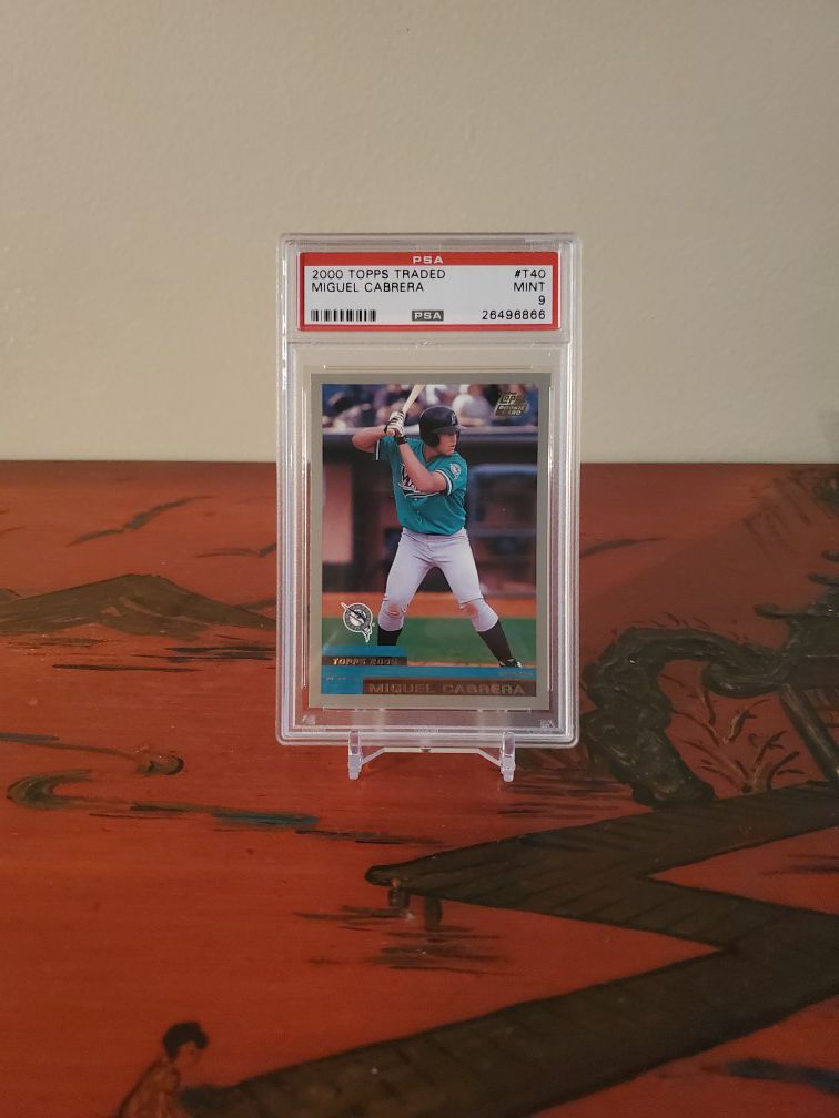 2000 Topps MINT Miguel Cabrera rookie card